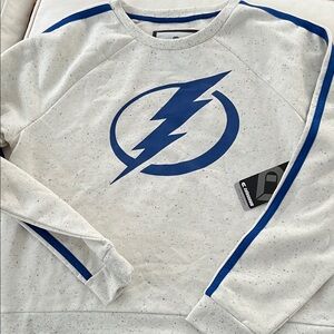 Tampa bay Lightning- Colosseum Gray and Blue Crewneck Sweater